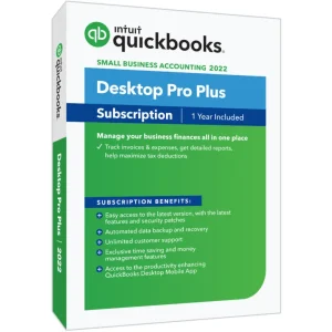 QUICKBOOKS DESKTOP PRO PLUS 2022 – 1 USER